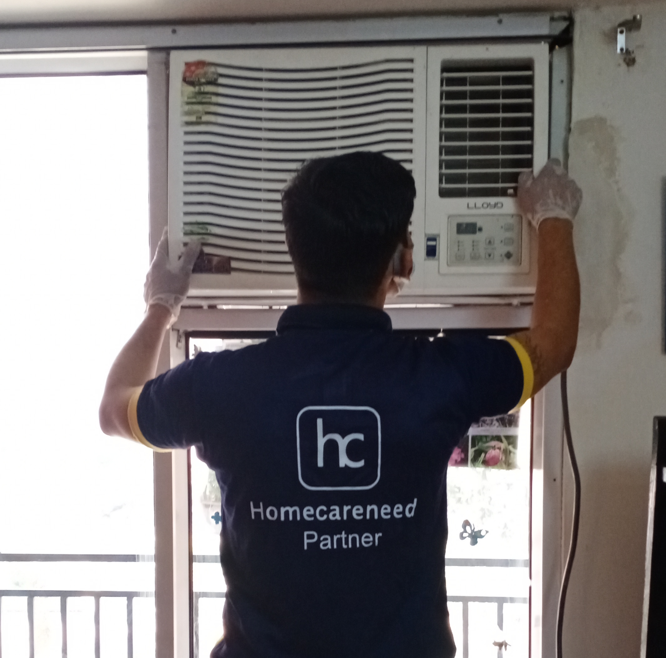 Window AC installation